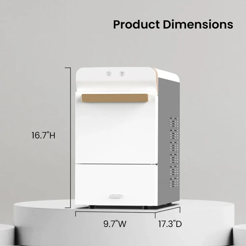 V2.0 Countertop Nugget Ice Maker with Self-Cleaning & 38 lbs/24 hrs Production