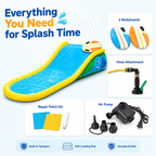 SplashJoy Inflatable Backyard Water Slide