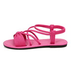 🎀 Knot-Front Stretch Ankle Sandals – Slide & Go with Arch Support ☀️