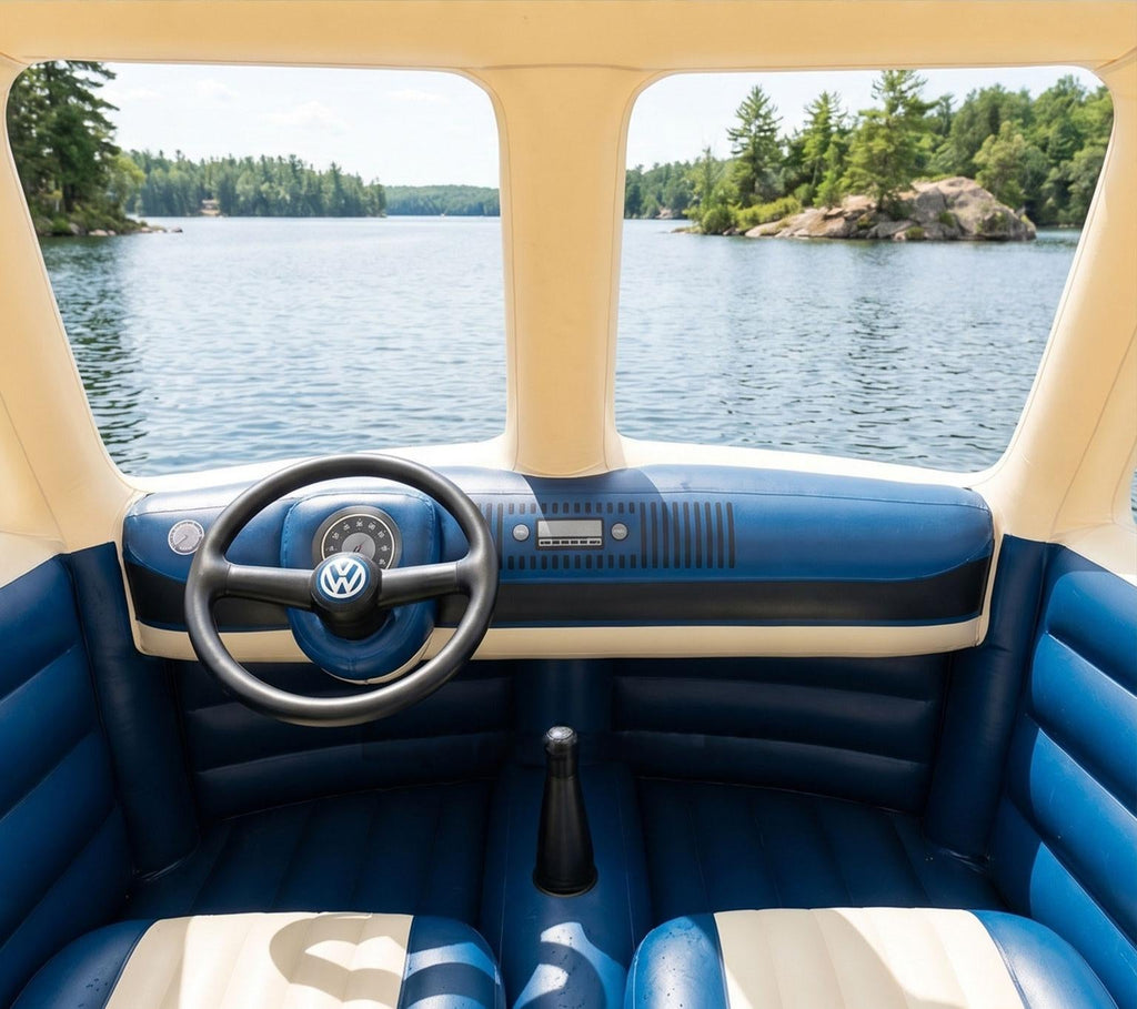 🚌 Summer's Hottest Inflatable Bus Float! 🌊