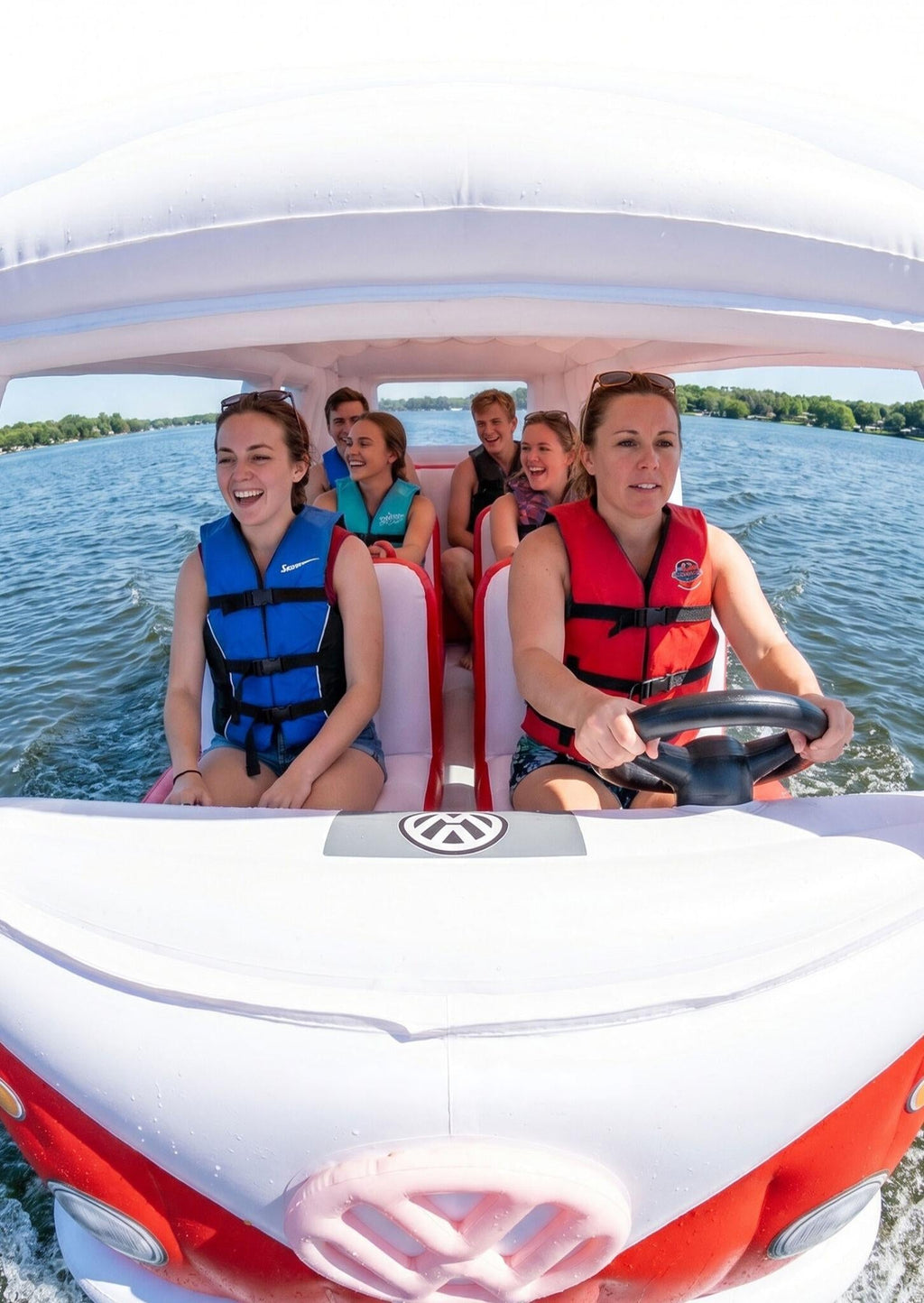 🚌 Summer's Hottest Inflatable Bus Float! 🌊