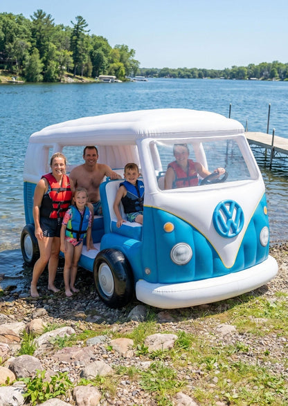 🚌 Summer's Hottest Inflatable Bus Float! 🌊