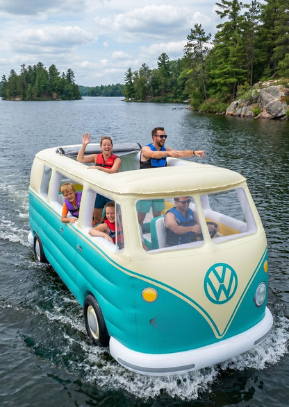 🚌 Summer's Hottest Inflatable Bus Float! 🌊