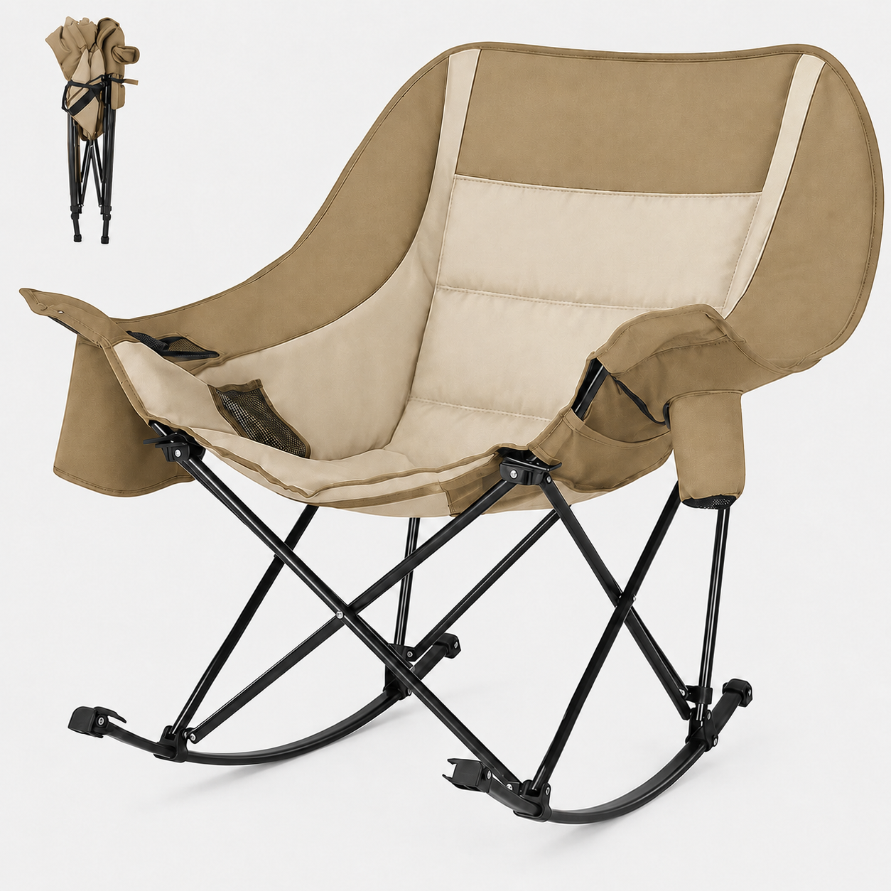 Portable Rocking Camp Chair for Ultimate Outdoor Comfort